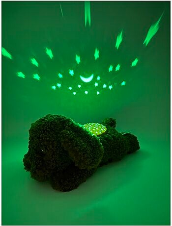 Peluche projecteur d'étoiles chien