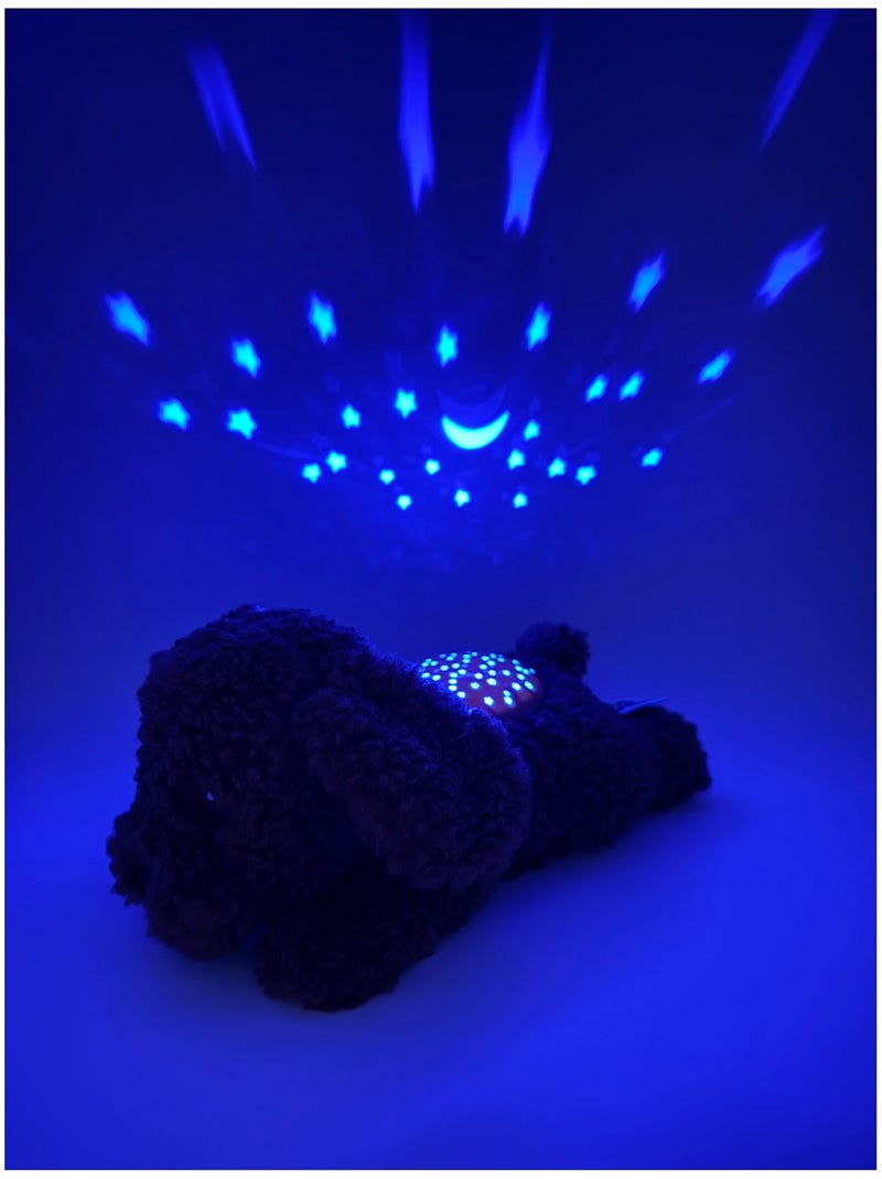 Peluche projecteur d'étoiles chien Marron - Kiabi
