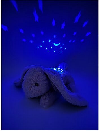 Peluche projecteur d'étoiles lapin
