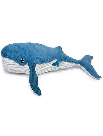 Peluche ptipotos baleine maman bébé bleue