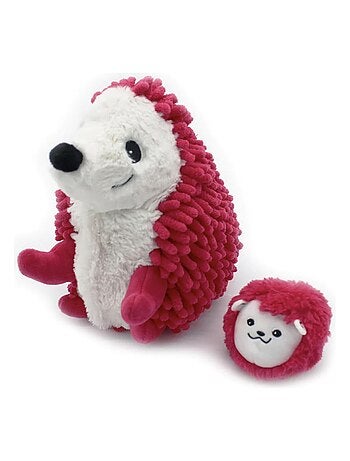 Peluche Ptipotos-herisson maman bebe betterave