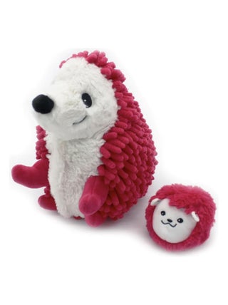 Peluche Ptipotos-herisson maman bebe betterave