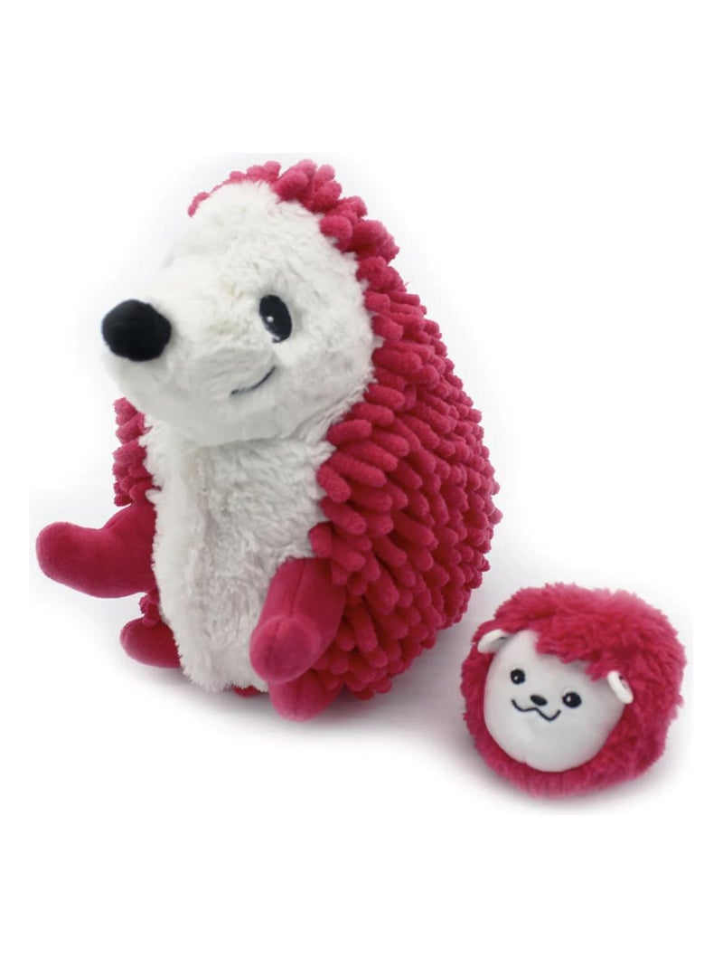 Peluche Ptipotos-herisson maman bebe betterave Multicolore - Kiabi