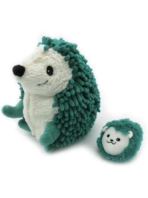Peluche ptipotos-herisson maman bebe vert - Kiabi