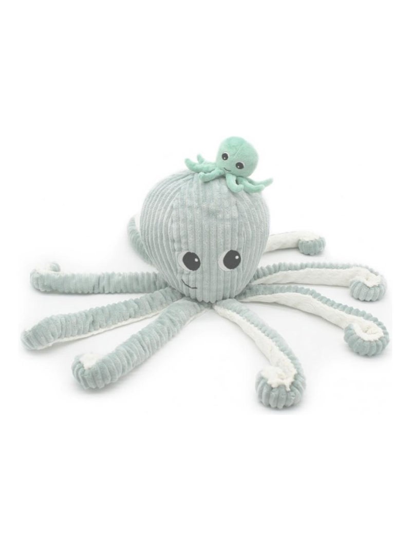 Peluche Ptipotos-Pieuvre maman bebe menthe Multicolore - Kiabi