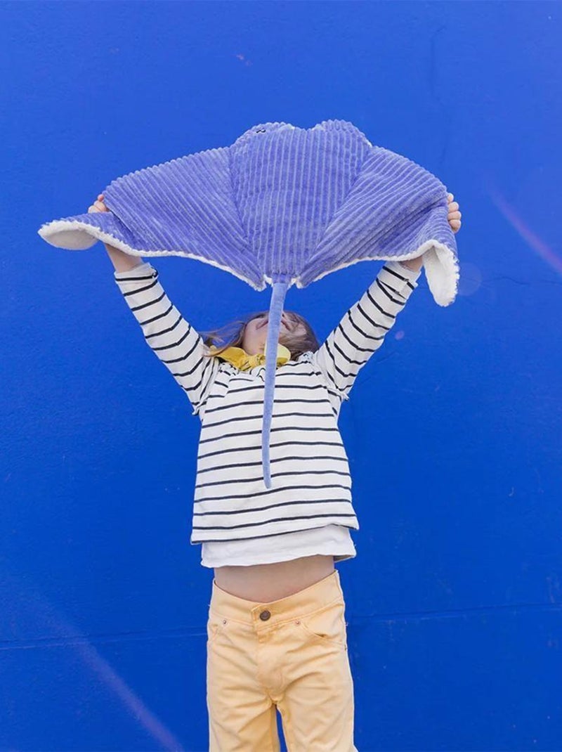 Peluche Ptipotos-raie manta maman bebe violette Multicolore - Kiabi