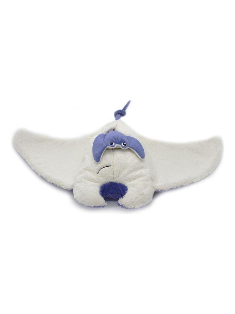 Peluche Ptipotos-raie manta maman bebe violette Multicolore - Kiabi