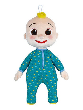Peluche range pyjama cocomelon bleu et 50cm