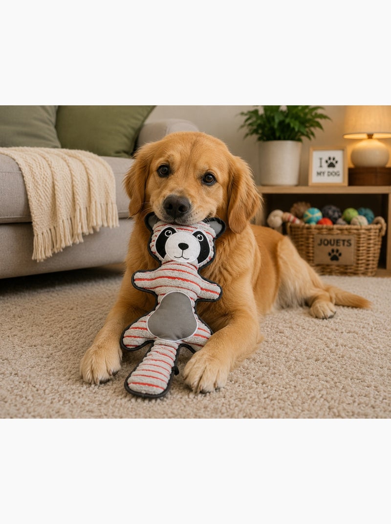 Peluche raton laveur chien Gris clair - Kiabi