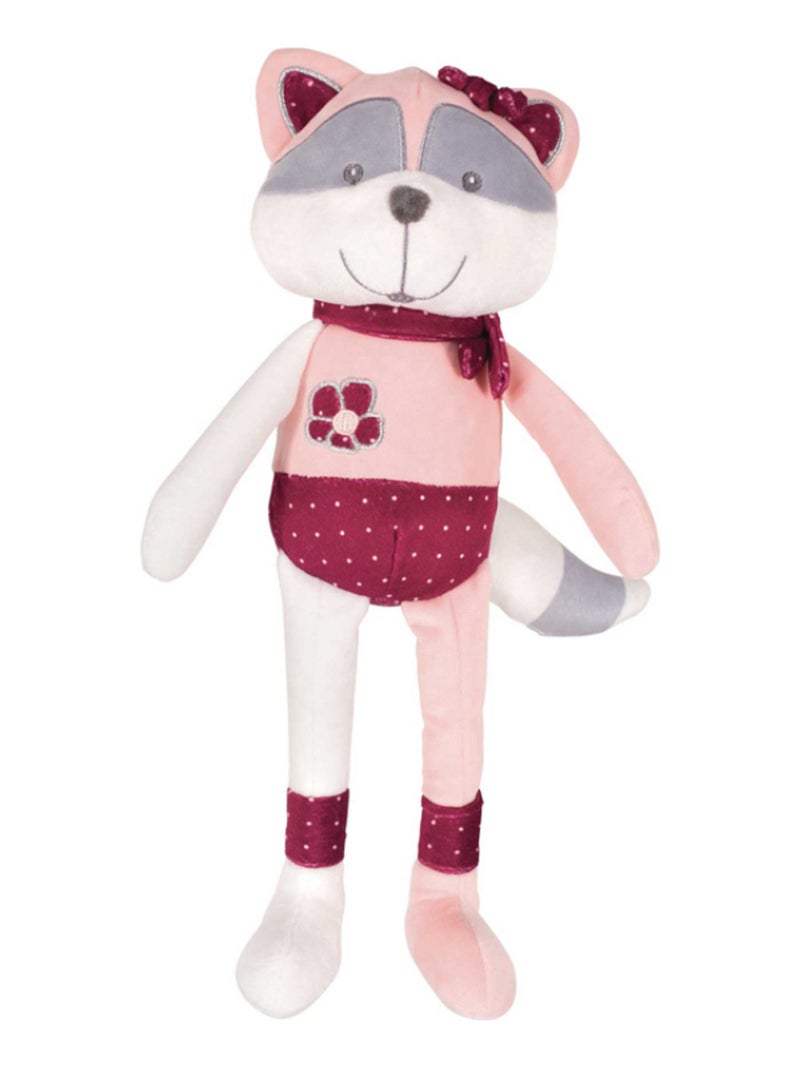 Peluche raton laveur Olga (36 cm) Rose - Kiabi