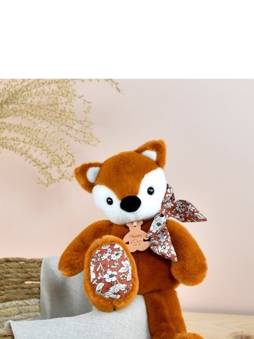 Peluche Renard roux 25 cm - Kiabi