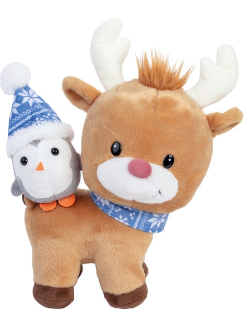 Peluche Renne et Pingouin 24 cm - Kiabi
