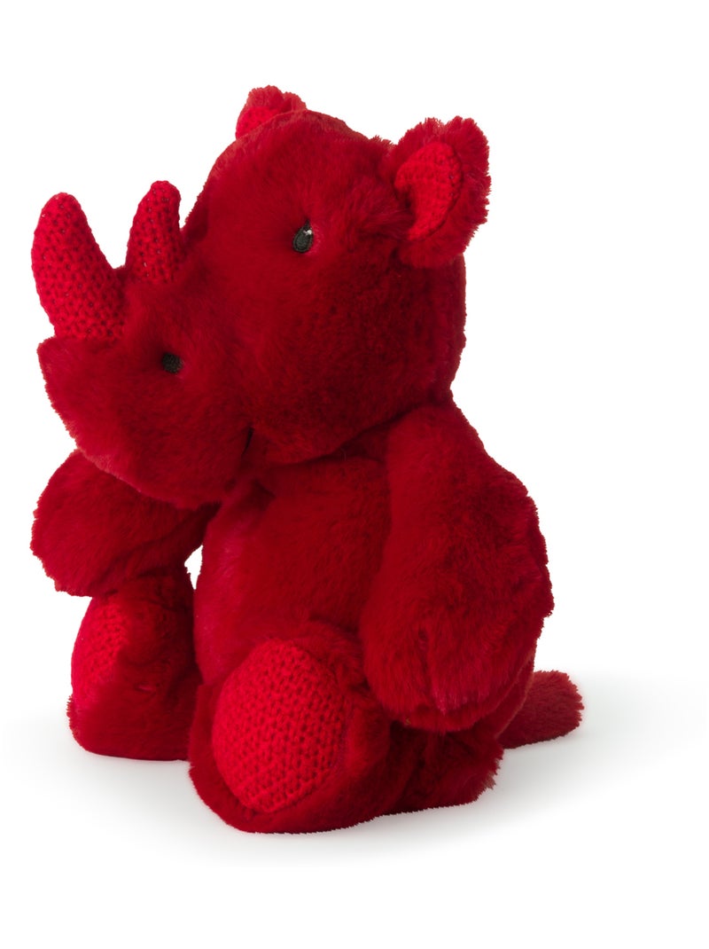 Peluche Rira le rhino rouge 29 cm Rouge - Kiabi