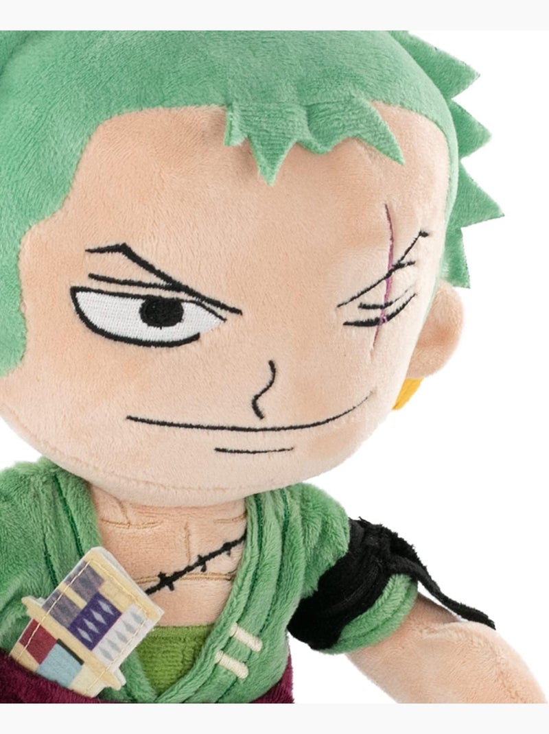 Peluche Roronoa Zoro 28 cm One Piece Vert - Kiabi