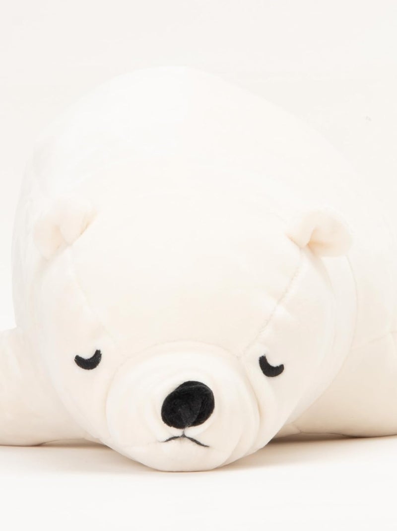 Peluche Shiro l'ours polaire 51 cm Blanc - Kiabi