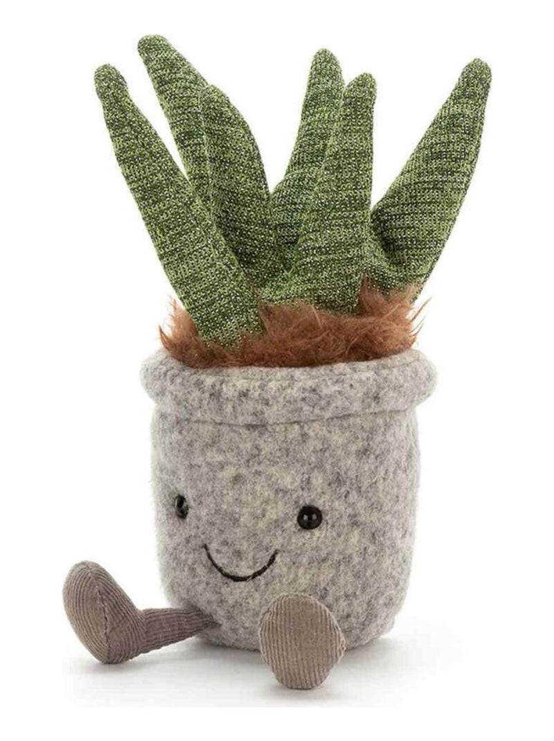 Peluche Silly Succulent Aloe - L: 5 cm x l : 6 cm x H: 20 cm Blanc - Kiabi