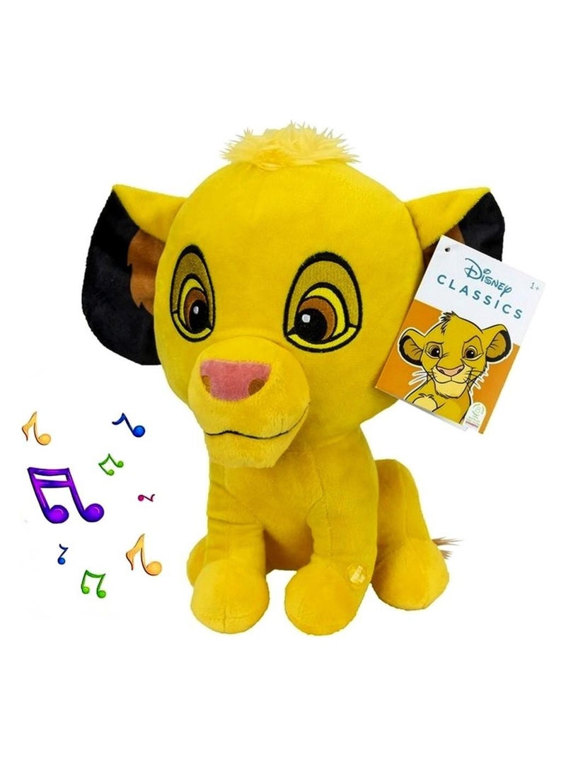 Peluche Simba Le Roi Lion qui parle 20 cm Son Sonore Multicolore - Kiabi