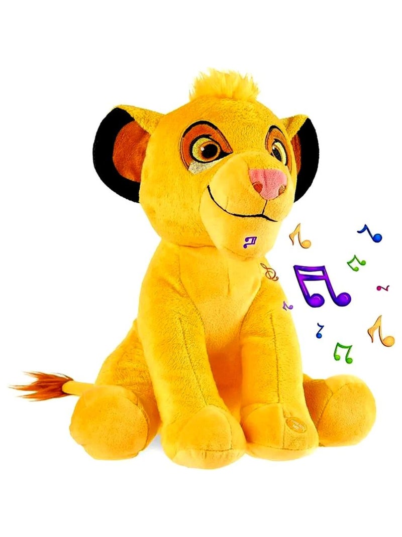 Peluche Simba Le Roi Lion qui parle 30 cm Son Sonore Multicolore - Kiabi