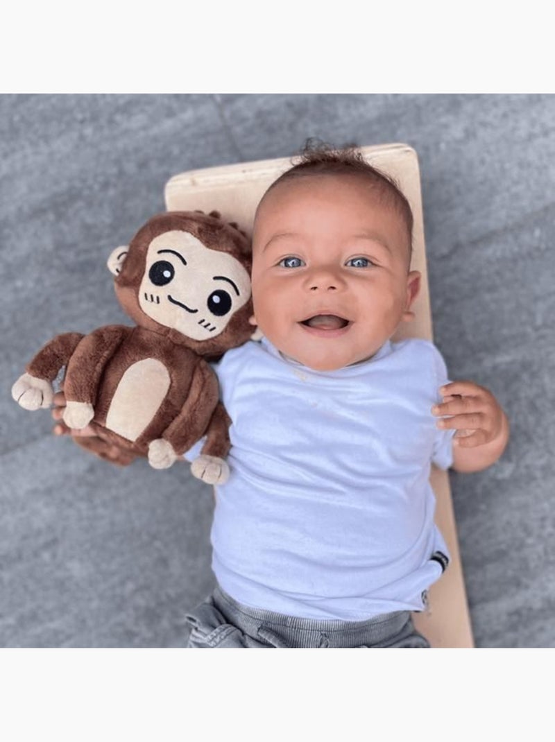 Peluche singe - doudou cuddle tout doux pour bébé - 15 cm - twinky Marron - Kiabi
