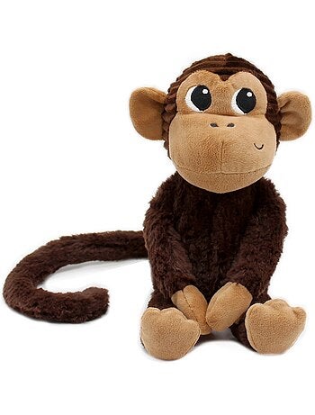 Peluche singe maman et son bébé
