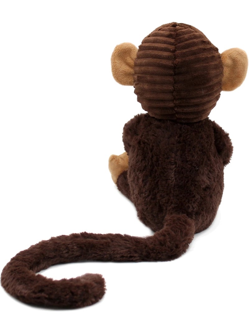 Peluche singe maman et son bébé Marron - Kiabi