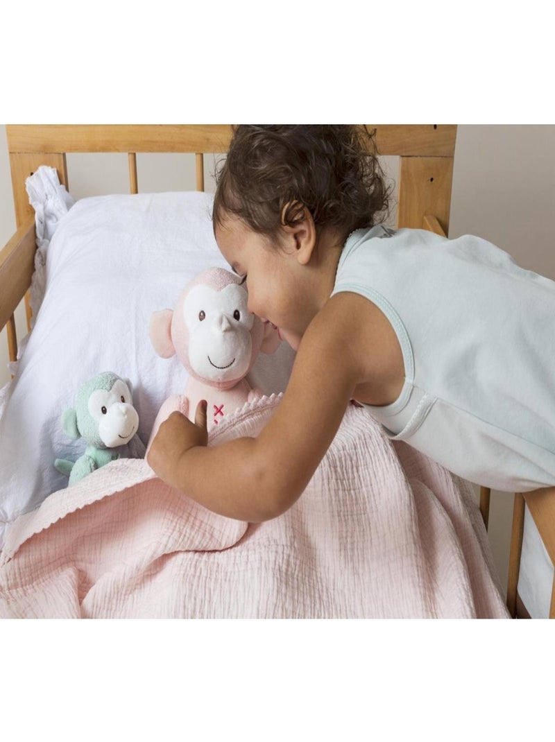 Peluche singe Marly 36 cm Rose - Kiabi