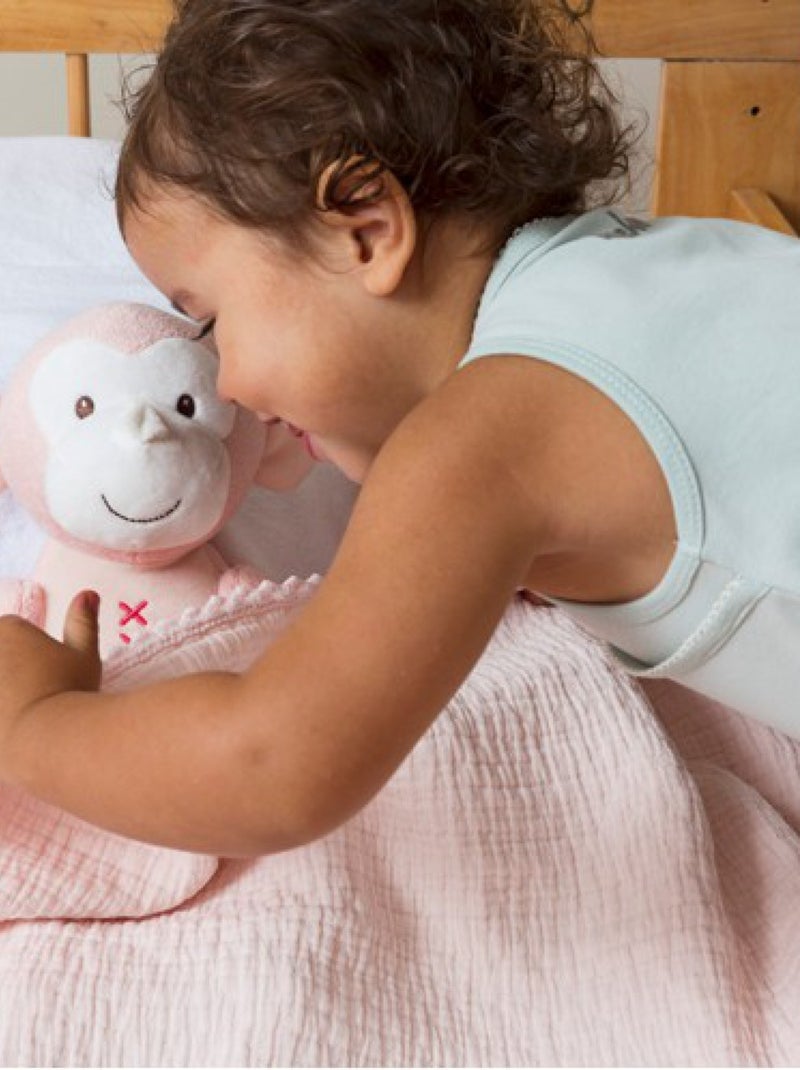 Peluche singe Marly 36 cm Rose - Kiabi