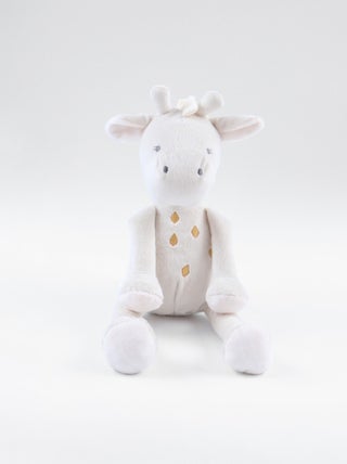 Peluche small Gigi en Veloudoux®, greige/ocre Noukie's