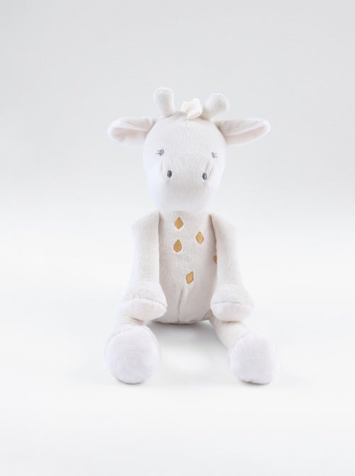 Peluche small Gigi en Veloudoux®, greige/ocre Noukie's - Kiabi