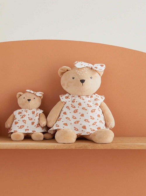 Peluche small Kendi en Veloudoux, beige/terracotta Noukie's - Kiabi
