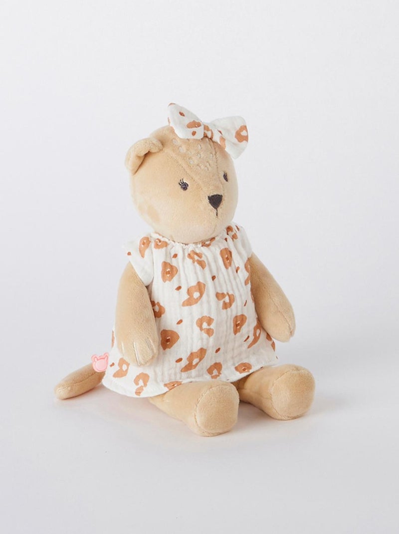 Peluche small Kendi en Veloudoux, beige/terracotta Noukie's Beige - Kiabi