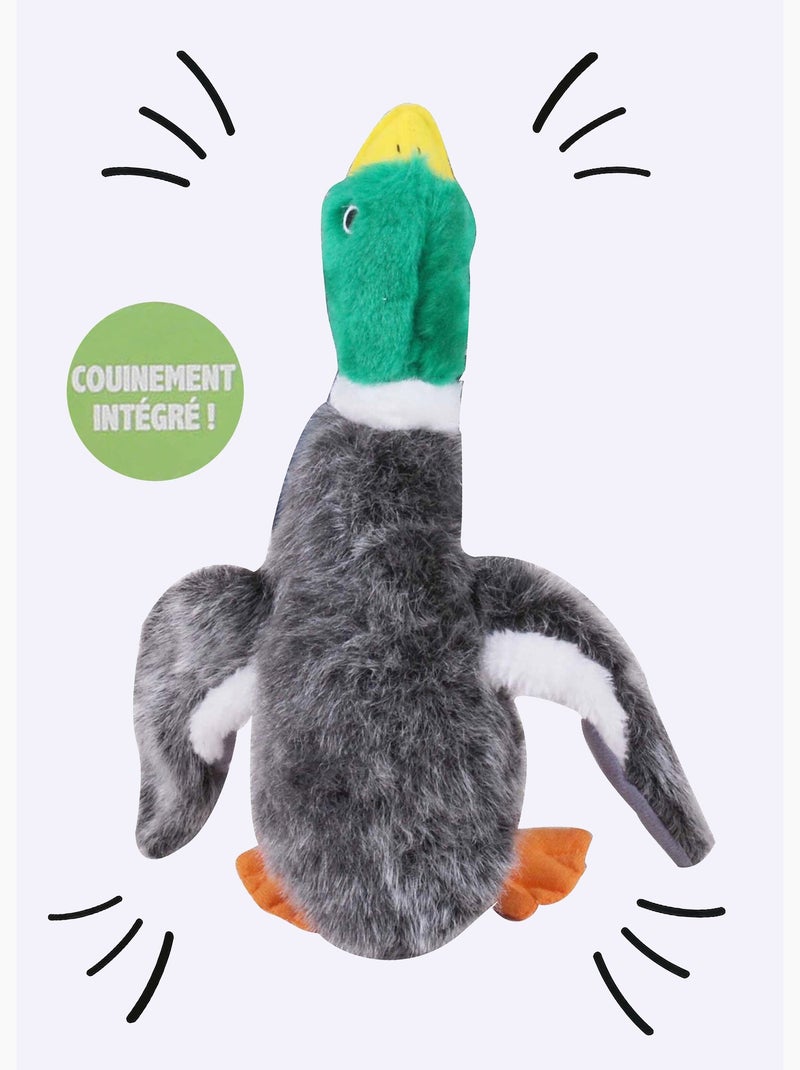 Peluche sonore en forme de canard Gris - Kiabi