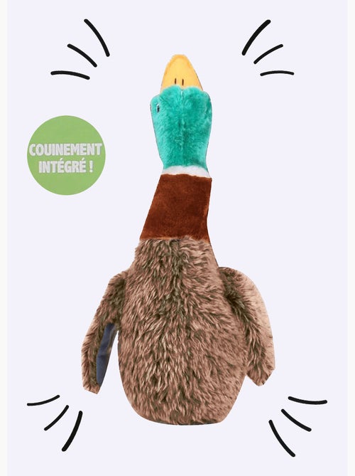 Peluche sonore en forme de canard - Kiabi