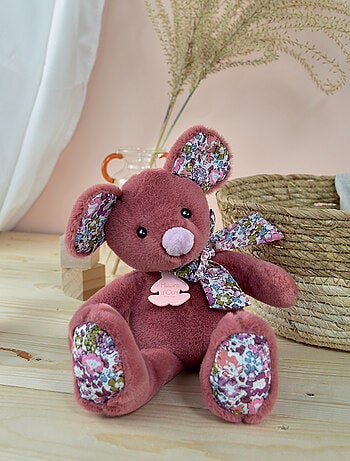 Peluche souris terracotta 25 cm