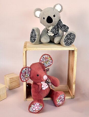 Peluche souris terracotta 25 cm