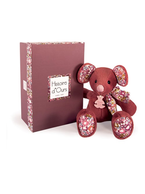 Peluche Souris terracotta 25 cm - Kiabi
