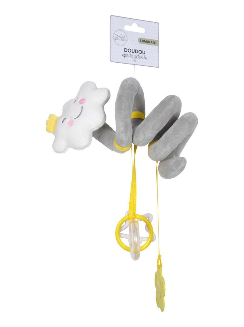 Peluche spirale d'activités en forme de nuage TENDRESSE Gris - Kiabi