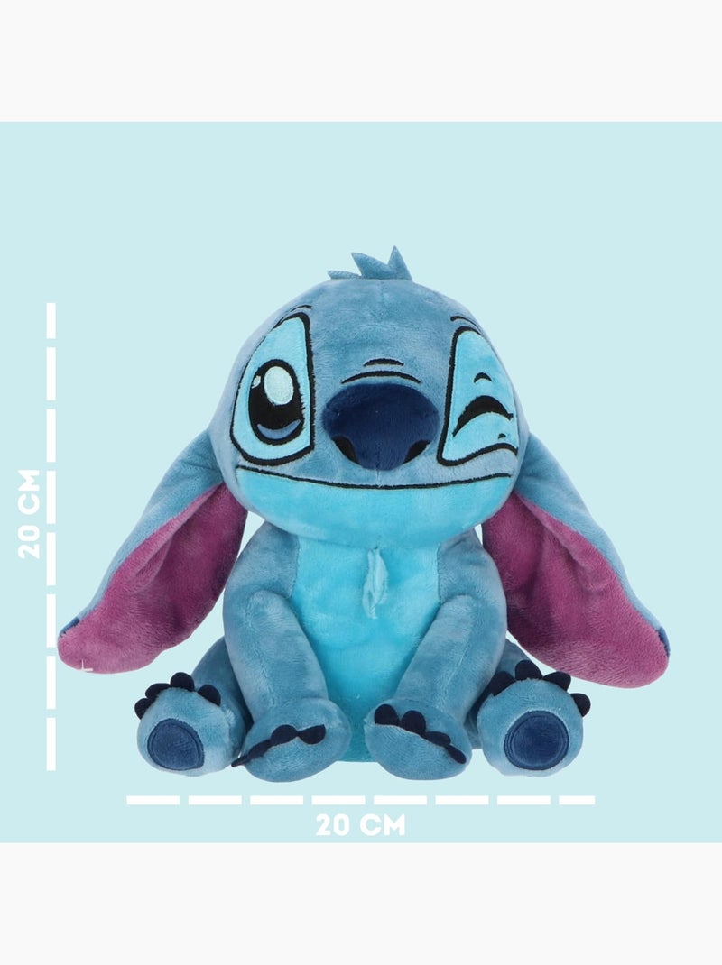 Peluche Stitch 20 cm Bleu Vert - Kiabi