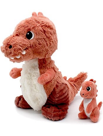 Peluche t-rex maman et son bébé