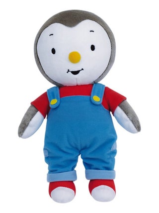 Peluche T'Choupi avec salopette bleue - Hauteur 30 cm
