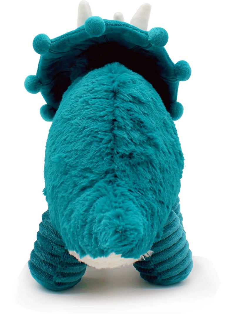Peluche tricératops maman et son bébé Bleu - Kiabi