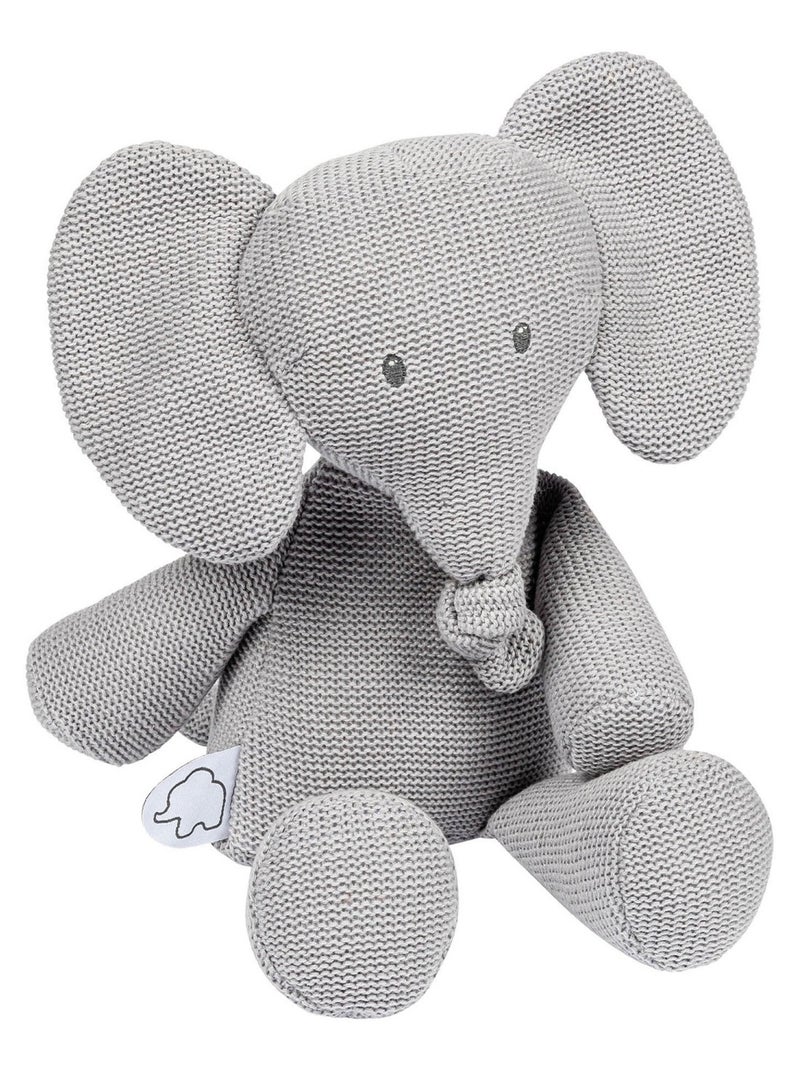 Peluche tricot Éléphant Tembo - Gris - Kiabi - 27.90€