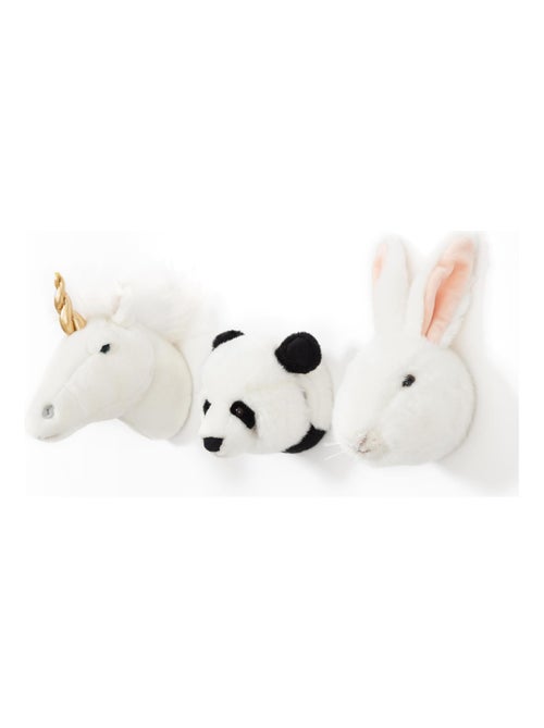 Peluche trophée mini set de 3 petites têtes Lovely - Kiabi