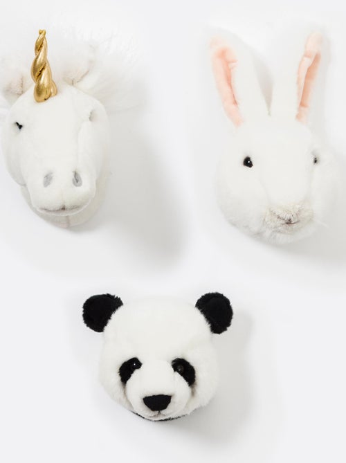 Peluche trophée mini set de 3 petites têtes Lovely - Kiabi