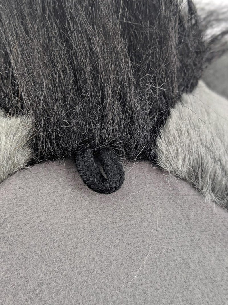 Peluche trophée mural Basse-cour Âne Francis Gris - Kiabi