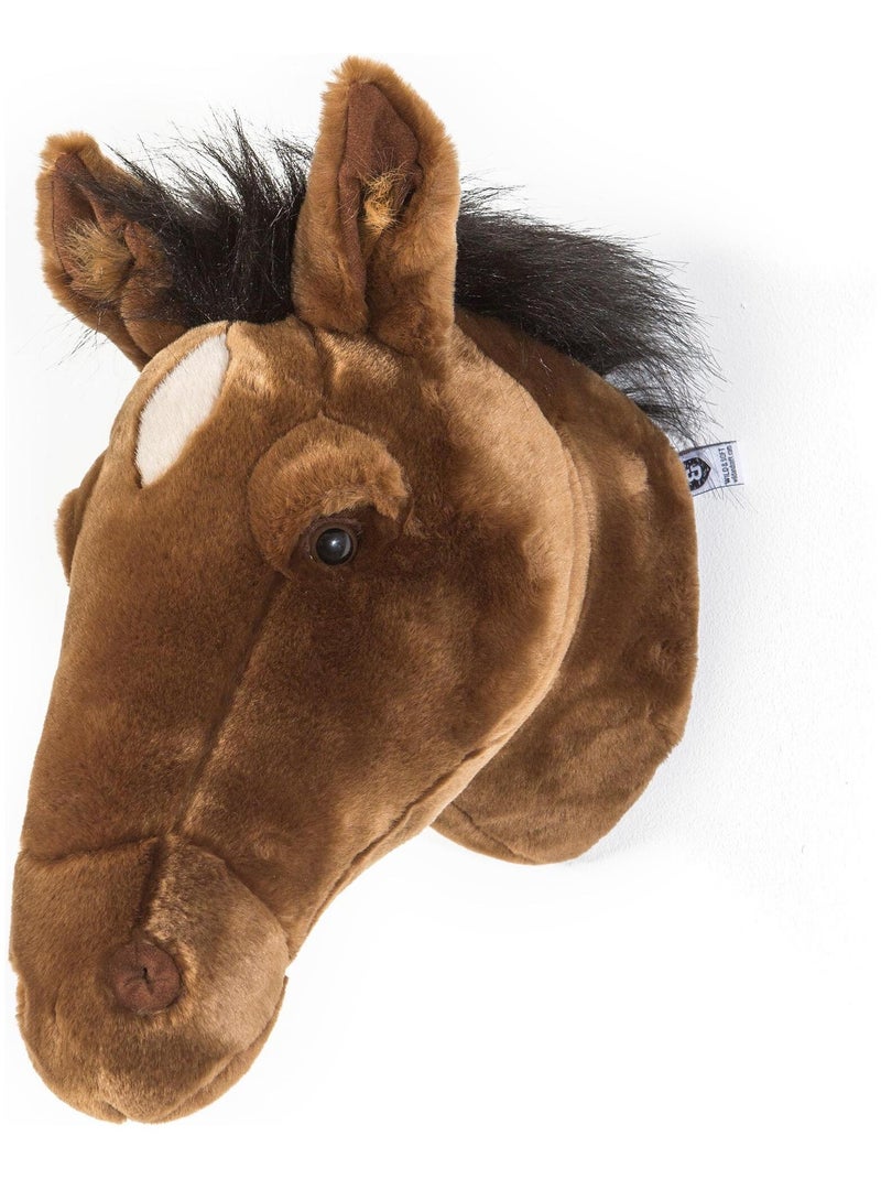 Peluche trophée mural Basse-cour Cheval Brun Scarlett Marron - Kiabi