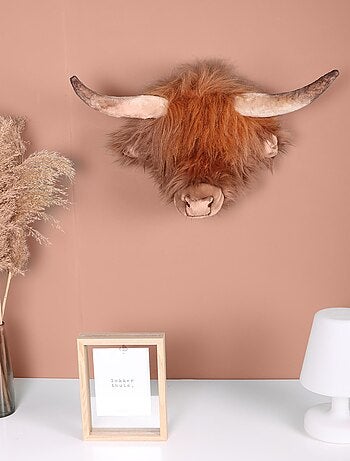 Peluche trophée mural Basse-cour Vache Nicolas