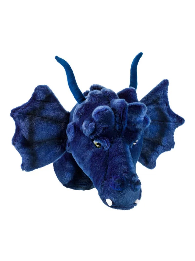Peluche trophée mural Fantastique Elsa le dragon Bleu - Kiabi