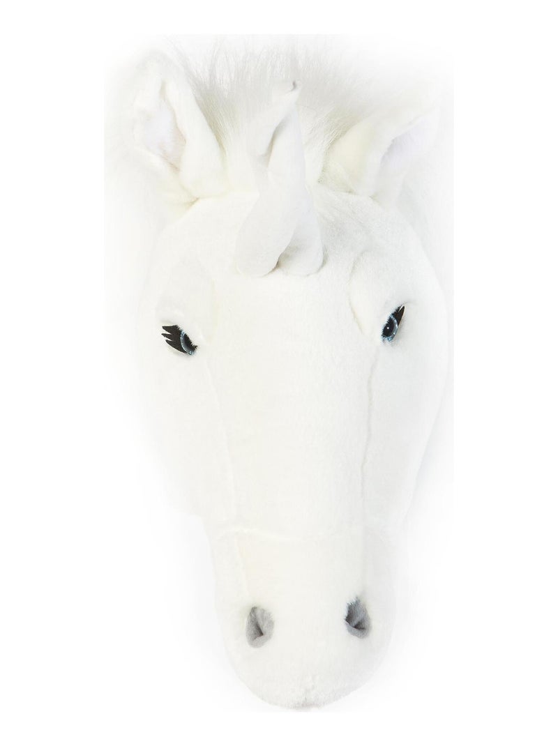 Peluche trophée mural Fantastique Licorne Claire Blanc - Kiabi