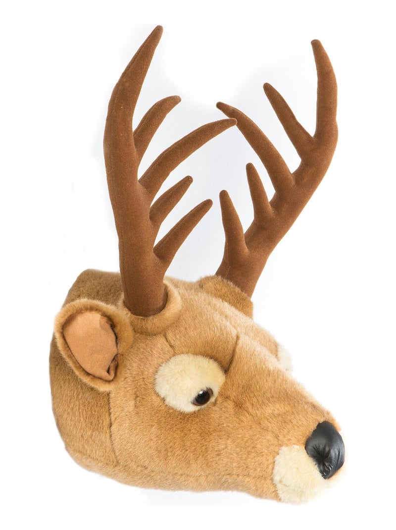 Peluche trophée mural Forêt Cerf Billy Marron - Kiabi